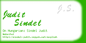 judit sindel business card